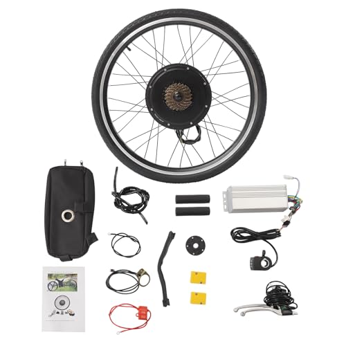 26" Rear Wheel Kits,48V 1000W Electric Bike Conversion Kit with Pedal Assistant Sensor,264.55Lbs Brushless Gearless Engine Kit