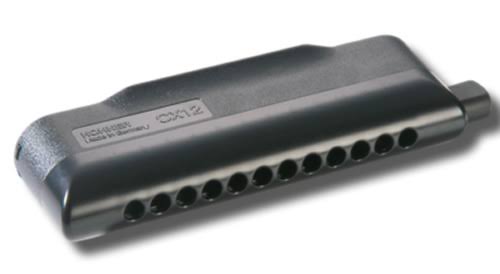 Hohner CX12 Chromatic Harmonica Black in The Key of C