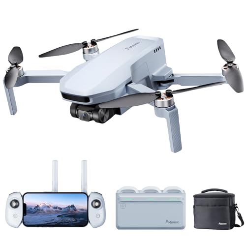 Potensic ATOM SE GPS Drone with 4K EIS Camera, Under 249g, 62 Mins Flight, 4KM FPV Transmission, Brushless Motor, Max Speed 16m/s, Auto Return