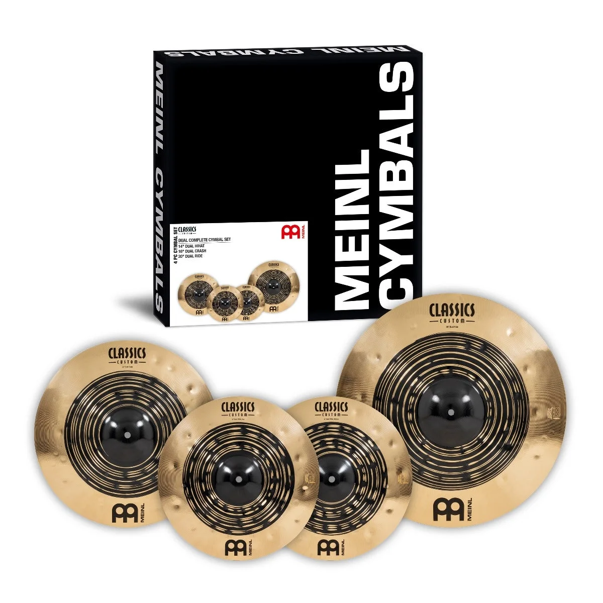 Meinl Cymbals  Classics Custom Dual Complete Cymbal Set - Curated Treasures Market