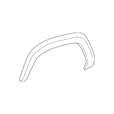 Genuine OE Toyota Wheel Opening Molding 75874-04090, Black - Avayadevconnect