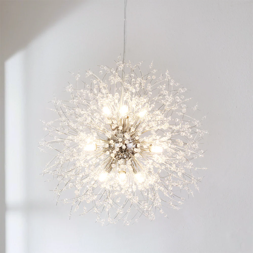 9-Light Sphere Dimmable Linear Contemporary Chandelier (20)