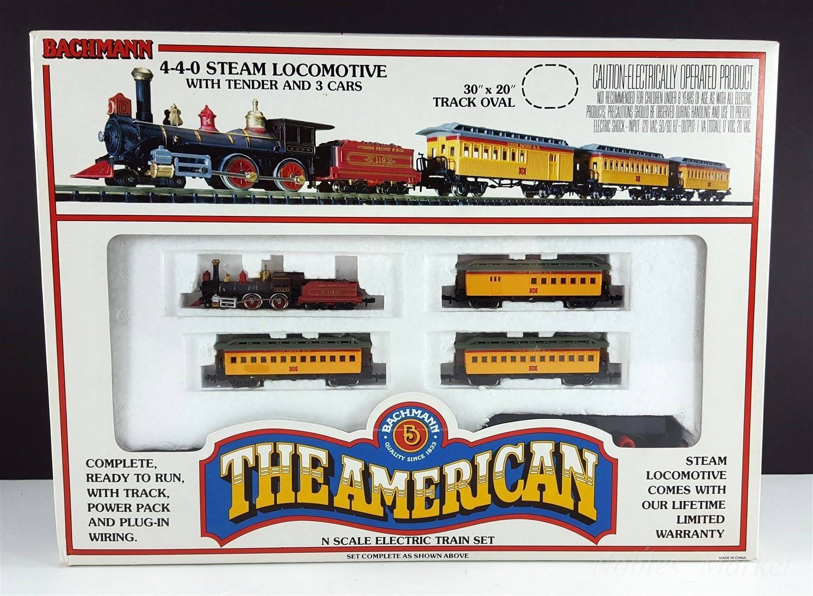Bachmann The American N Scale Electric Train Set #24005 Union Pacific 4-4-0