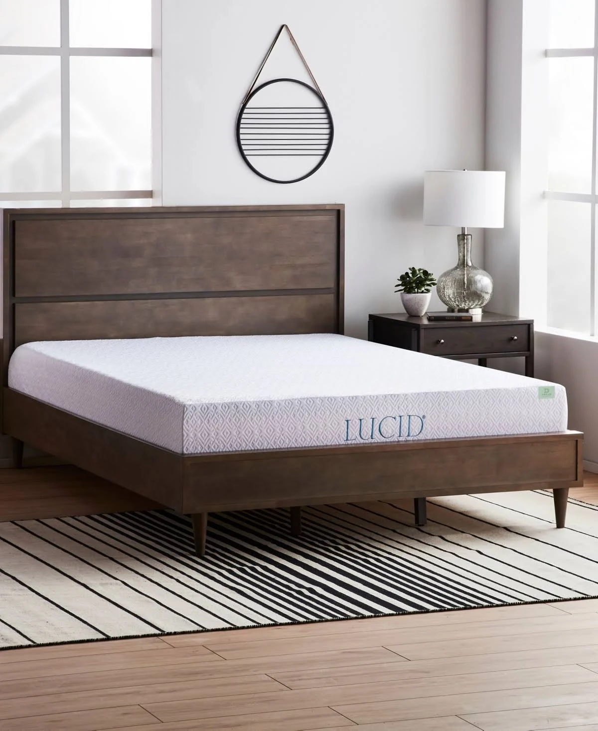Lucid Dream Collection 10 in Gel Memory Foam Mattress - White - Twin