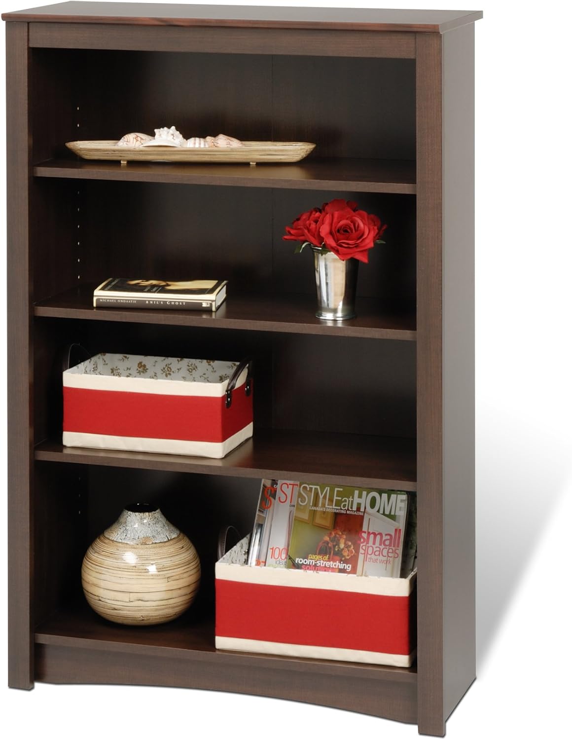 PREPAC Espresso 4-shelf Bookcase