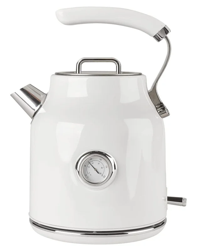 Dorset Stainless Steel Electric Kettle - 1.7L (7 Cup) Tea Kettle with Auto Shut-Off and Boil-Dry Protection - Ivory White - Curated Treasures Market