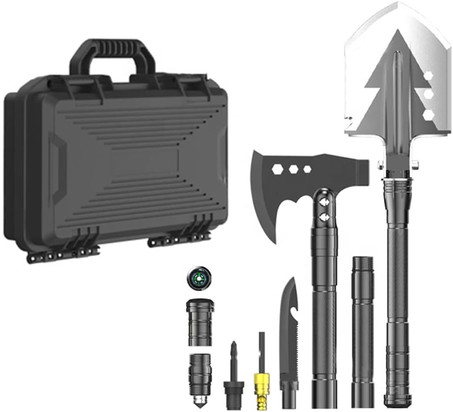 Camping Shovel and Multitool Set for Backpacking | Lightweight