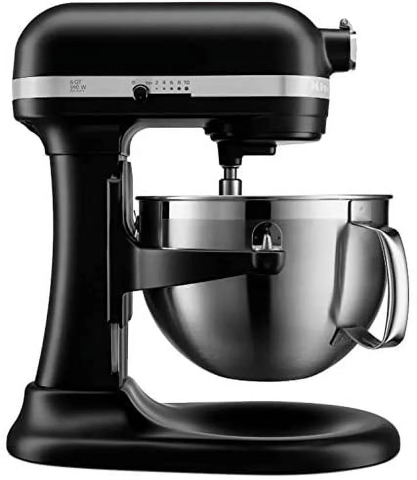Kitchenaid RKP26M1XBM Professional Lift Bowl 600 Stand Mixer 6 quart, Black Matte (Used)
