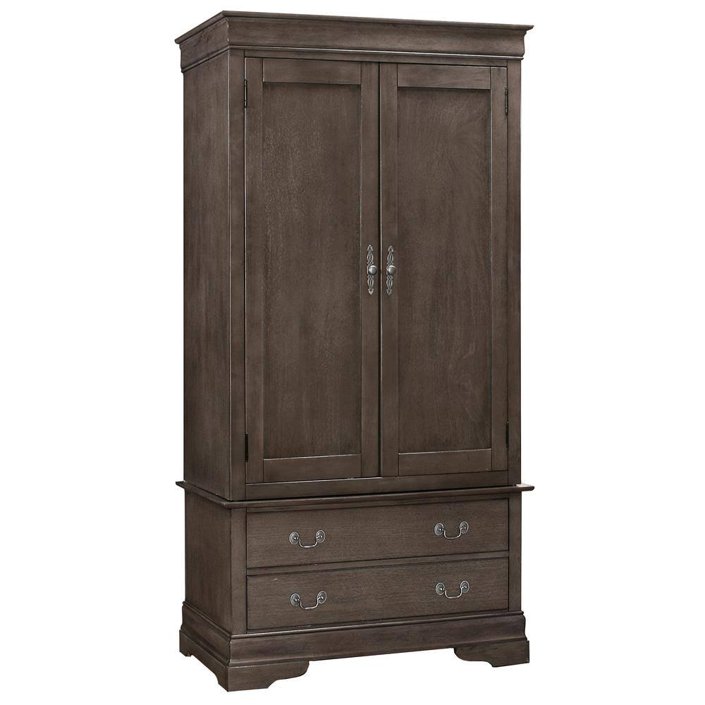 Glory Furniture Louis Phillipe G3105-A Armoire, Gray