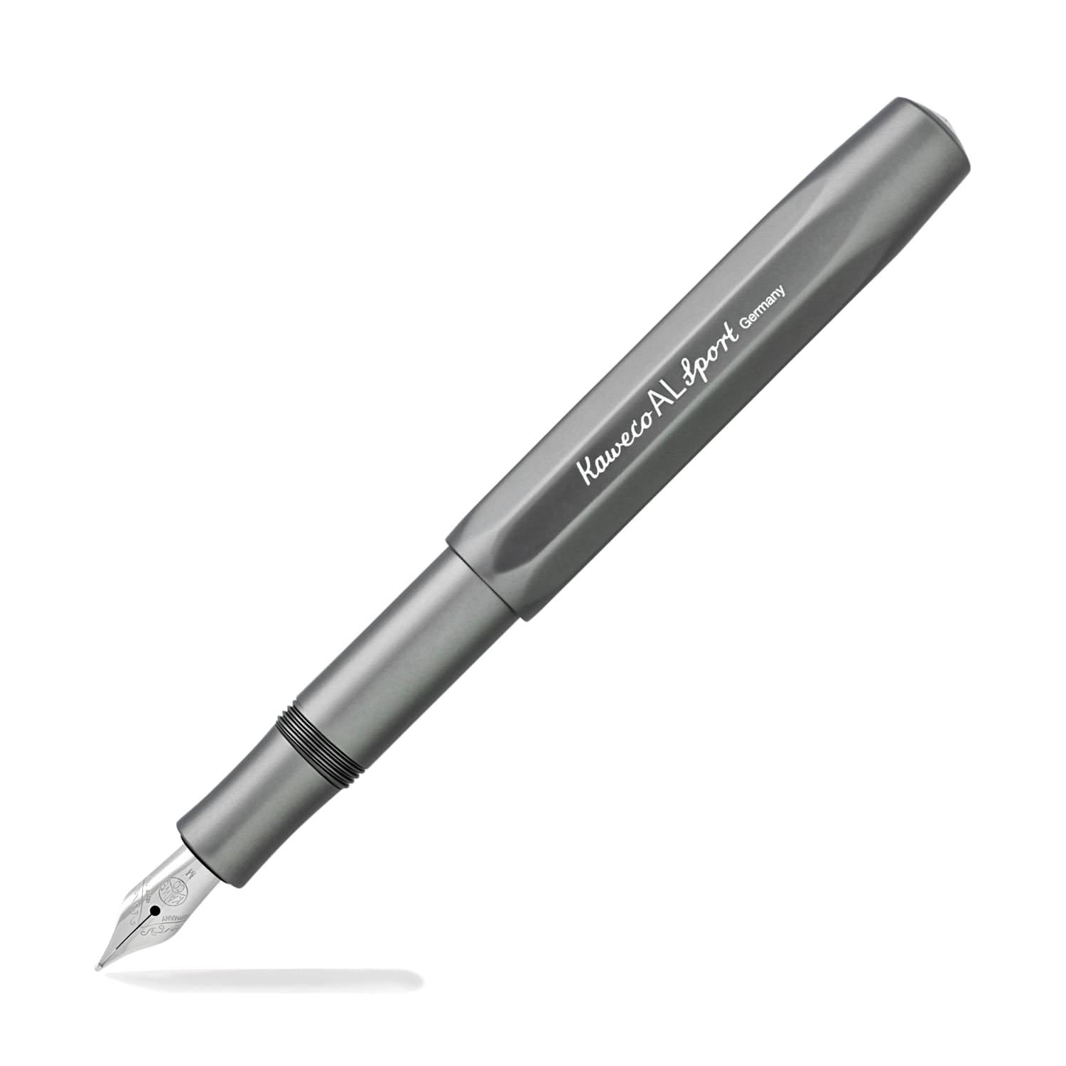 Kaweco Al Sport Fountain Pen - Grey Anthracite Double Broad
