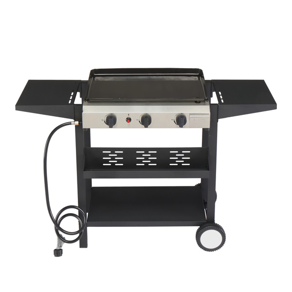 3-Burner Gas Griddle Cooking Station - Elevate Outdoor Cooking