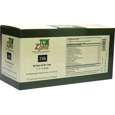 TCM Zone Shi Quan Da Bu Tang T48G (All-Inclusive Great Tonifying Formula) 42 Packets - Kansas Nuitrition - HNZSDS