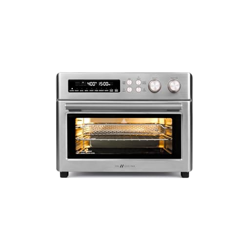 Infrared Heating Air Fryer Toaster Oven, Extra Large Countertop Convection Oven 10-in-1 Combo, 6-Slice Toast