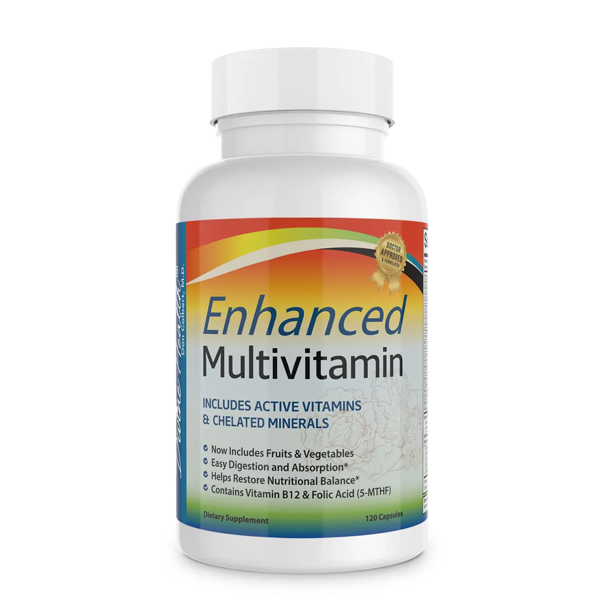 Divine Health Dr. Colbert Multivitamin Plus Chelated Minerals - Active B Vitamins - Fruits - Biotin - B Complex - Vegetables - MTHF