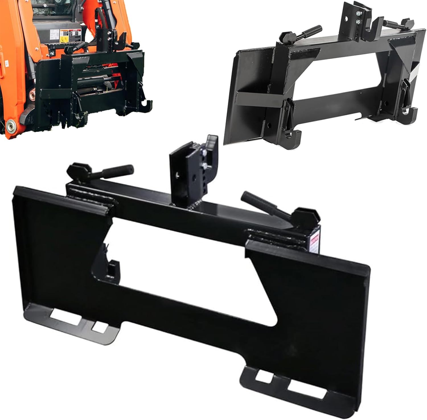 Front Loader Tractor Quick Hitch Adapter Cat 1 Conversion, Modified 3-Point Attachment for Category 1