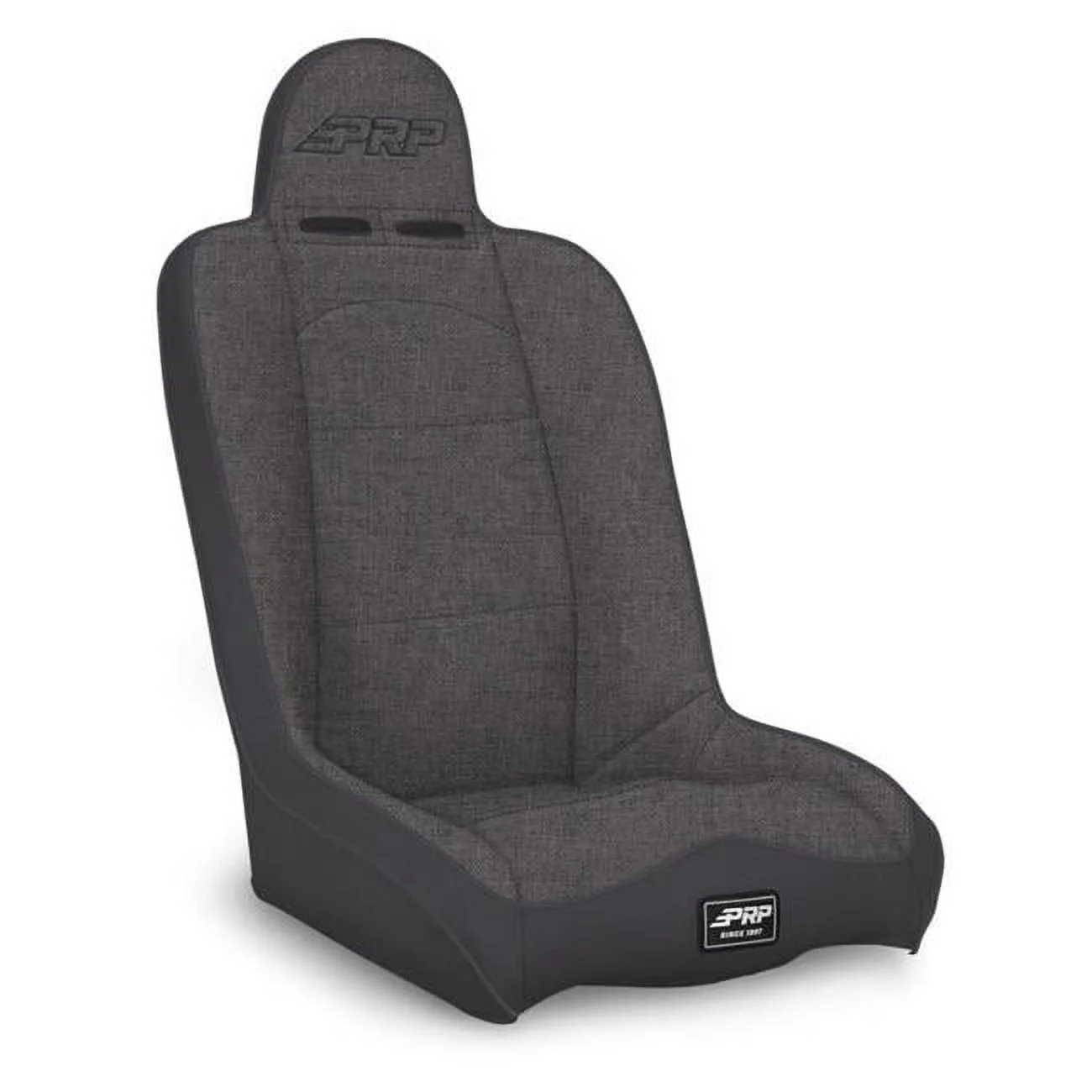 PRP Seats  Daily Driver High Back Suspension Seat with Two Neck Slots - All Grey