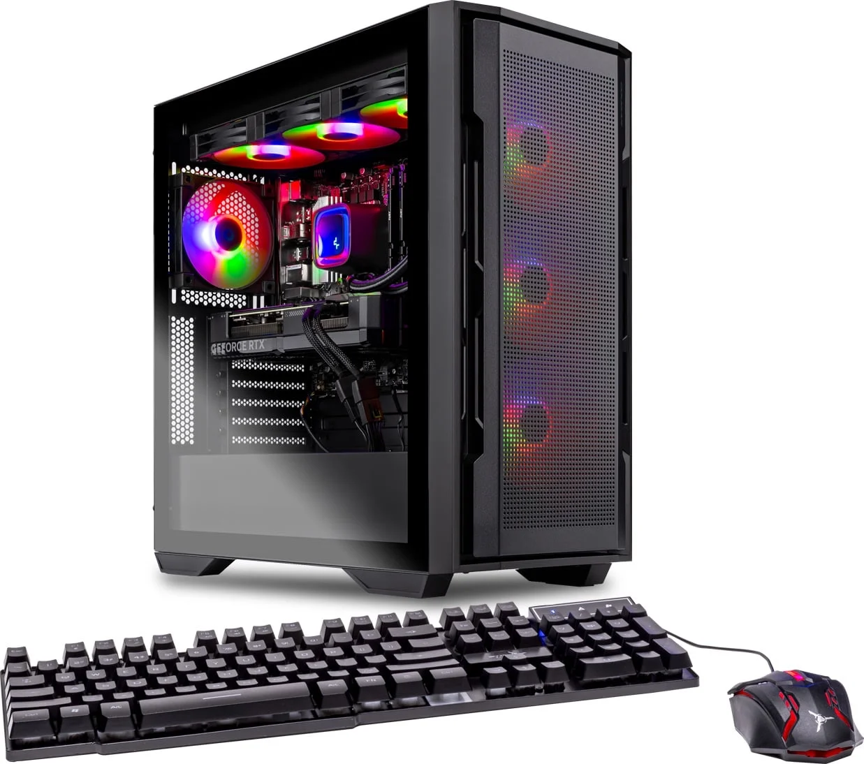 Skytech Rampage Gaming PC, Ryzen 7 7700X, NVIDIA RTX 4070, 2TB SSD, 16GB RAM, Windows 11 Home - Curated Treasures Market