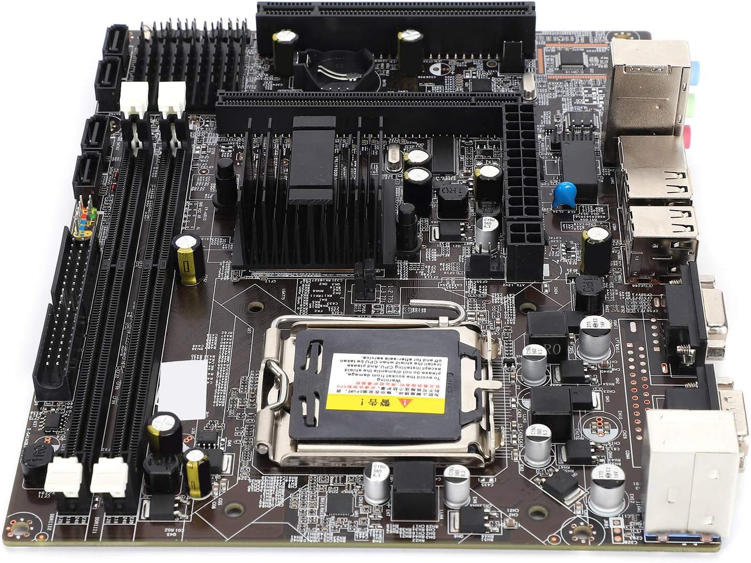 LGA 775 Motherboard, Integrated 6 Channels, DDR3 1066/1333MHz for G41 Chipset Desktop Computer, 3 in 1 Function of Integrated Graphics