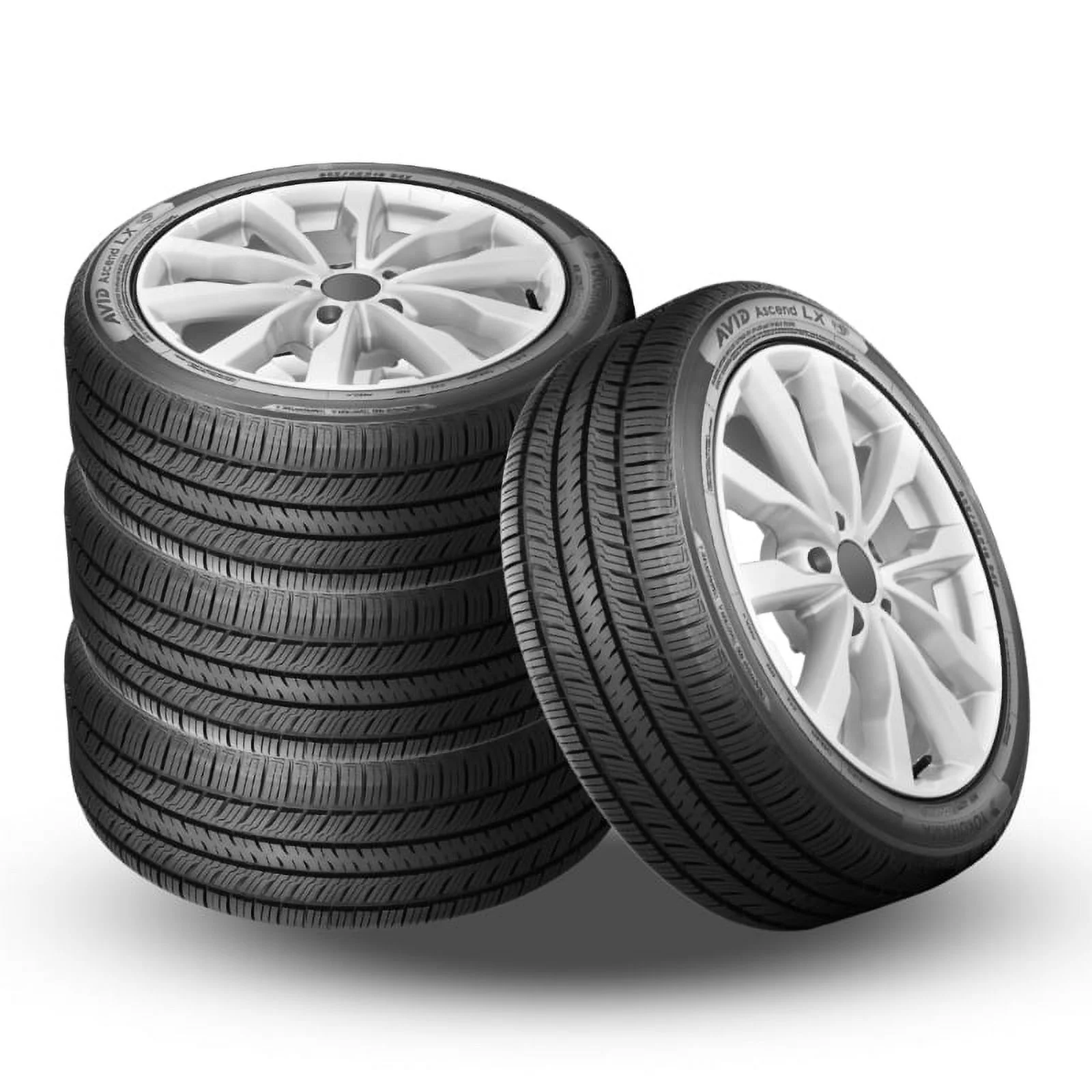 Set of 4 Yokohama Avid Acend LX 185/60R15 84H All Season Tires 85K Mileage Warranty 110132801 / 185/60/15 / 1856015 Fits: 2011-19 Ford Fiesta SE