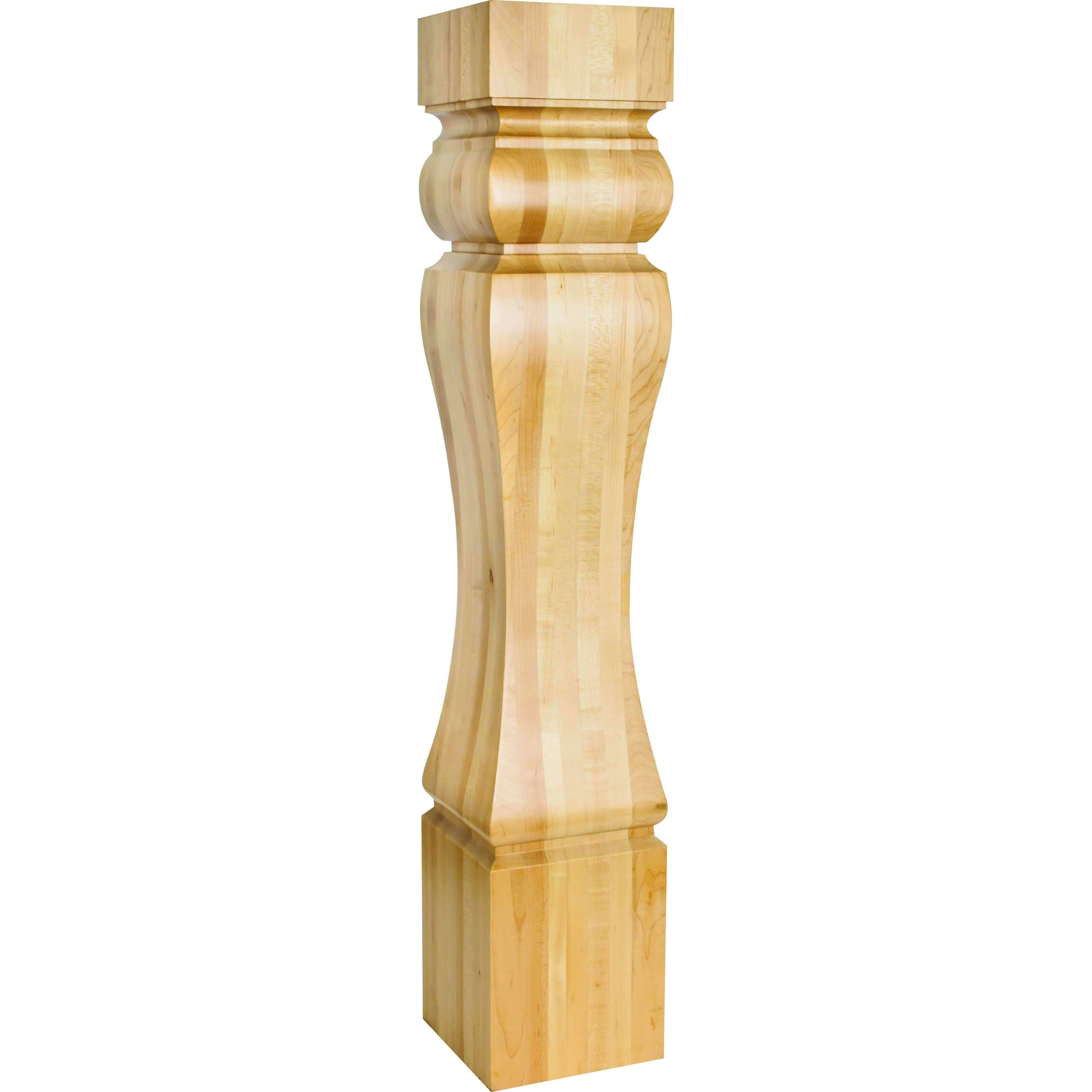 Baroque Traditional Rubberwood Post