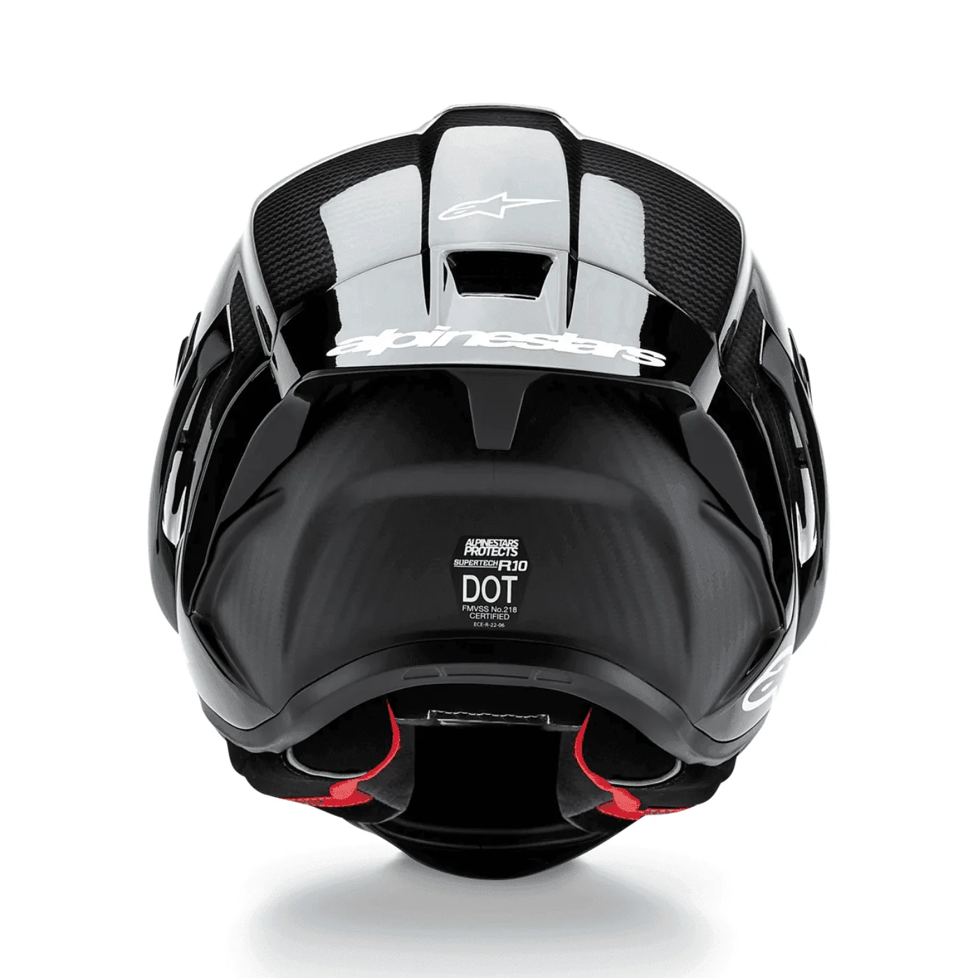 Alpinestars Supertech R10 Element ECE 06 / FIM Full Face Helmet Gloss Black / Carbon / Silver