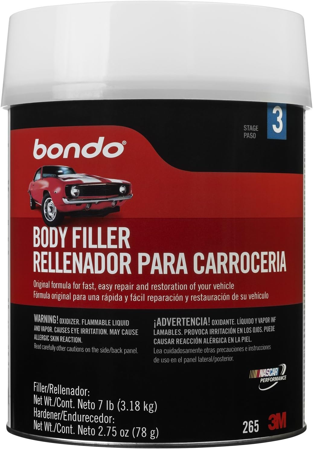 Bondo 265 Lightweight Filler Can - 1 Gallon Pack of 2