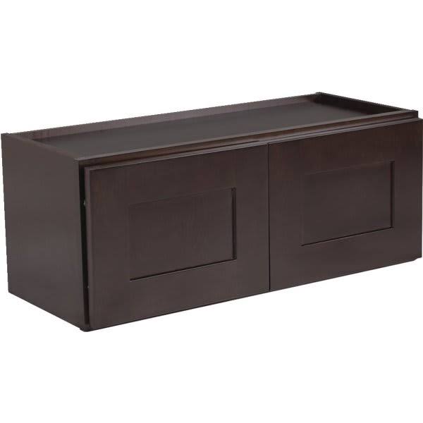 Seasons 30 x 12 x 12x22 Espresso Wall Cabinet, Ready-to-Assemble