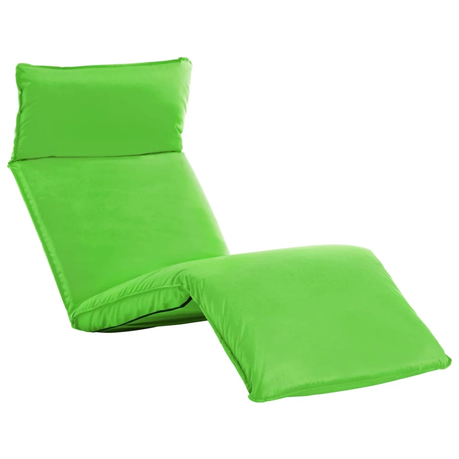 moobody Folding Sun Lounger 5 Level Adjustable Oxford Fabric Chaise Lounge Chair Green for Poolside, Patio, Balcony, Garden
