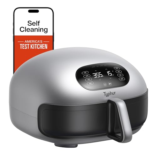 Dome 2 Air Fryer, Extra Large Airfryer with Superior Airflow, Self-cleaning Smart Digital Fryer with PFAS free Basket for Quick Easy Meals