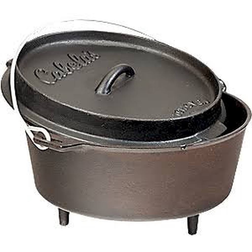 Cabela&s Outfitter Series Cast-Iron Tri-Leg Dutch Oven - 12x22 Diameter