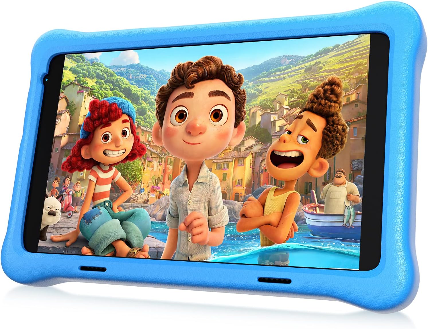 HAPPYBE 8 inch Kids Tablet, Children’s Tablets, 8" Display, 1080p Full HD, Quad Core Android 10, 32GB, 5000 mAh, Parental Control, Kidoz Installed