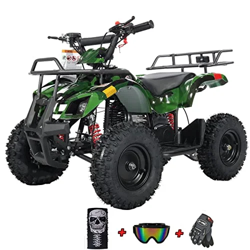 X-Pro Brand New 40cc ATV for kids, Mini Gas Powered ATV-Green Camo - Curated Treasures Market