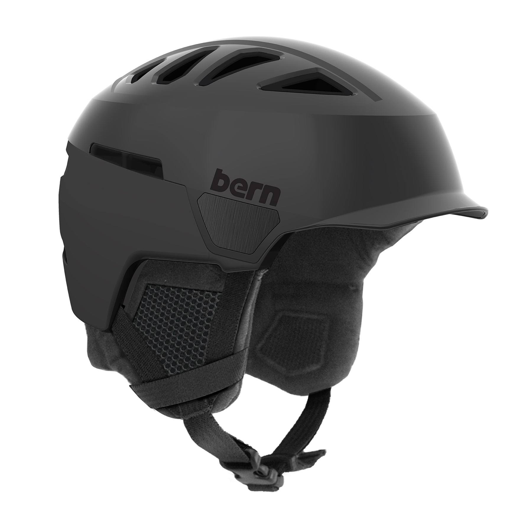 Bern Heist Brim Helmet Satin Black, S