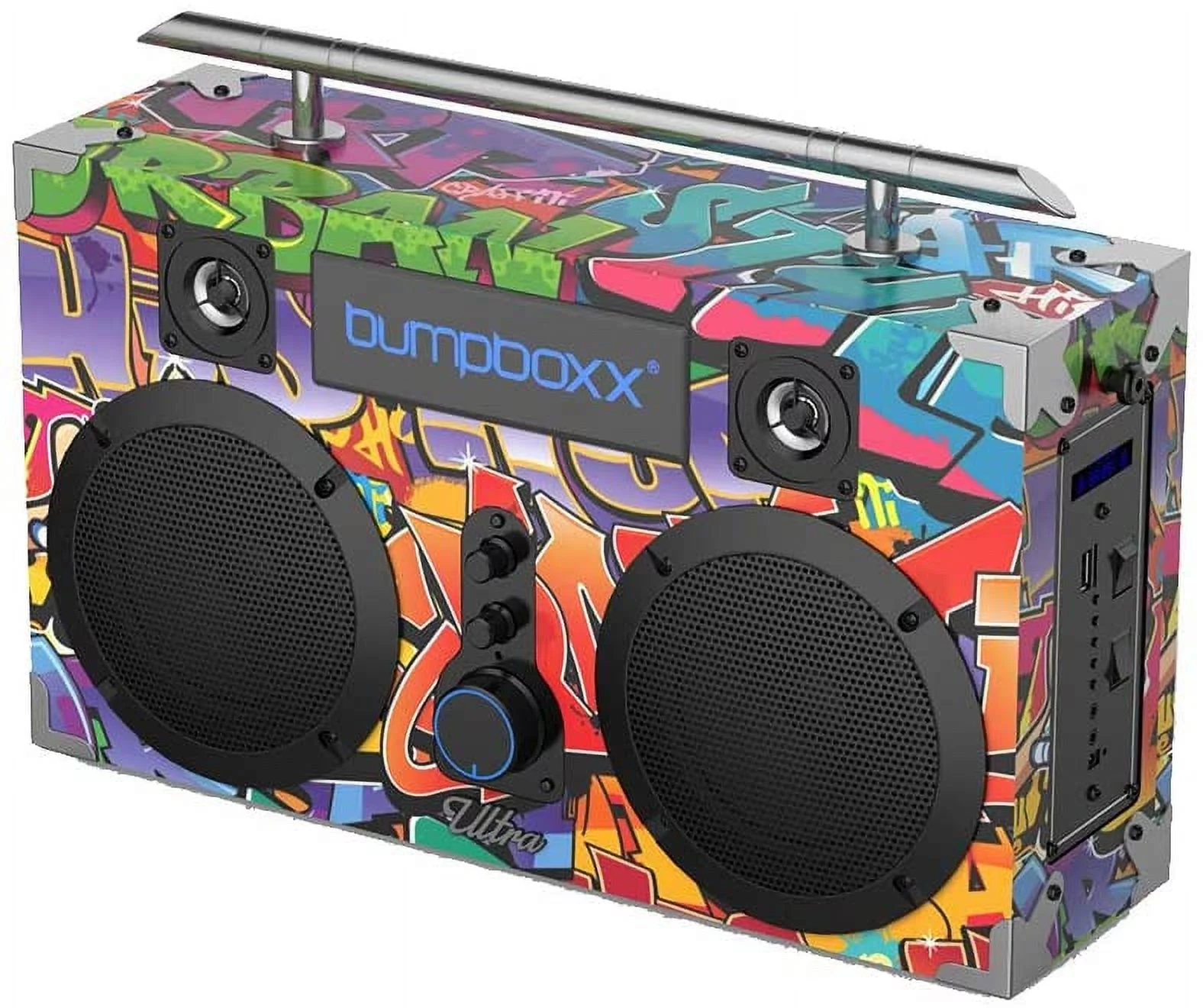 Bumpboxx Portable Bluetooth Speaker Ultra NYC Graffiti | Retro Boombox with Bluetooth Speaker | Rechargeable Bluetooth Speaker | Includes