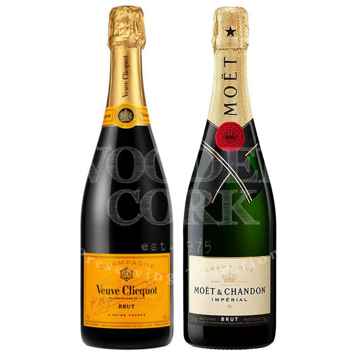Veuve Clicquot Brut & Moet & Chandon Imperial Brut Bundle - Nestor Liquor