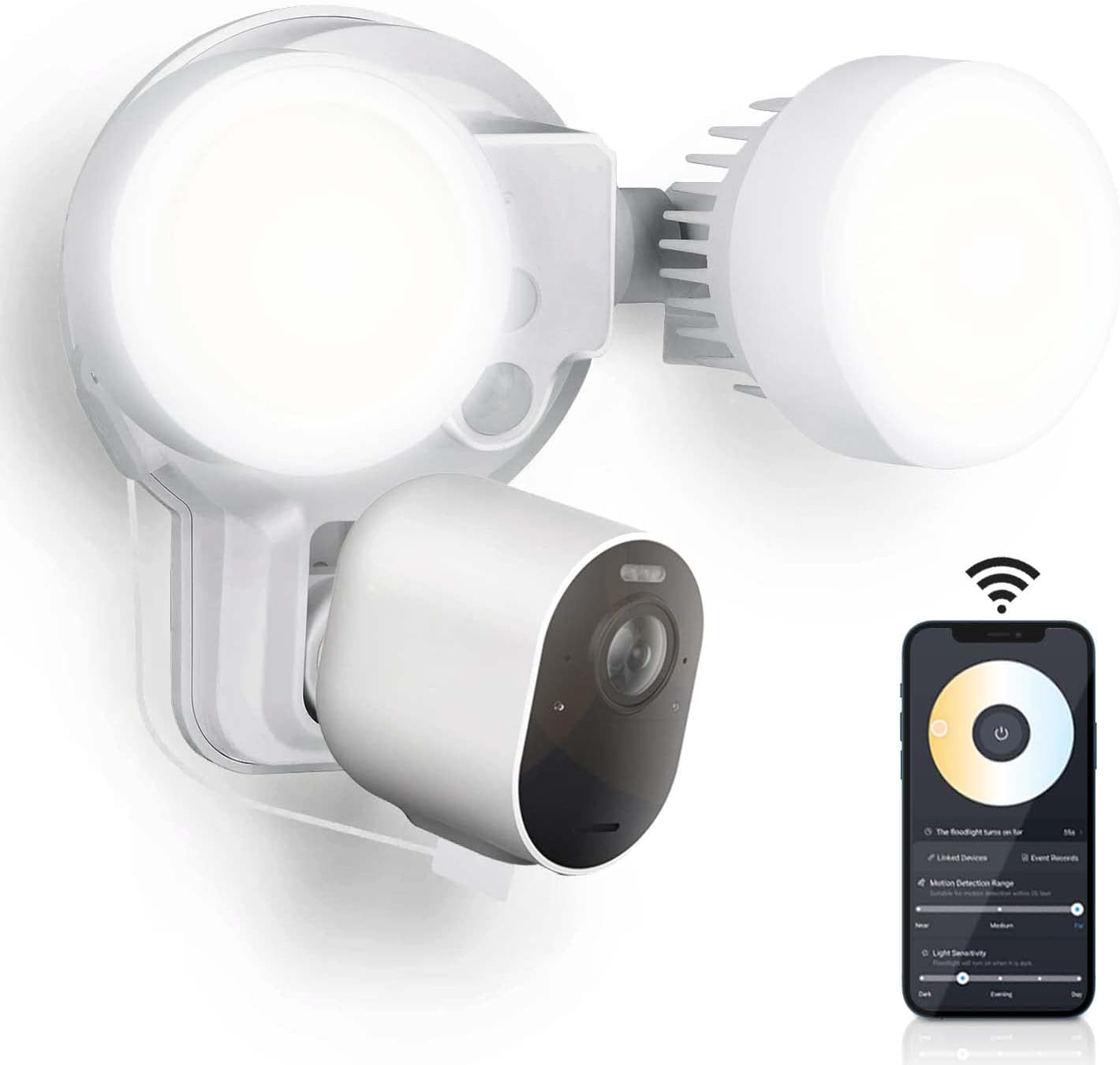 Wasserstein 3-in-1 Wired Smart Flood Light, Charger and Mount Compatible with Arlo Ultra/Ultra2, Arlo Pro 3/4, 1500 lumens
