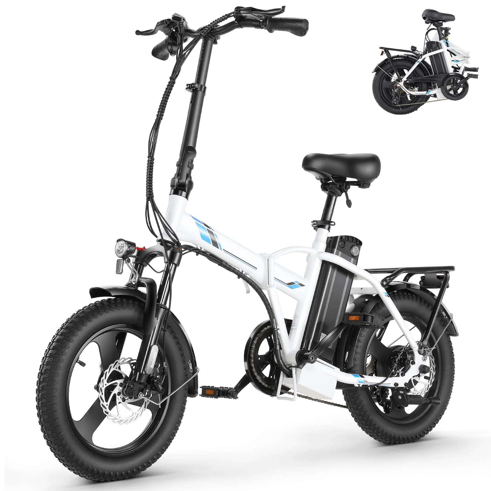 Gocio 3.0 Fat Tire Electric Bike Folding Electric Bicycle for Adults with LCD Display