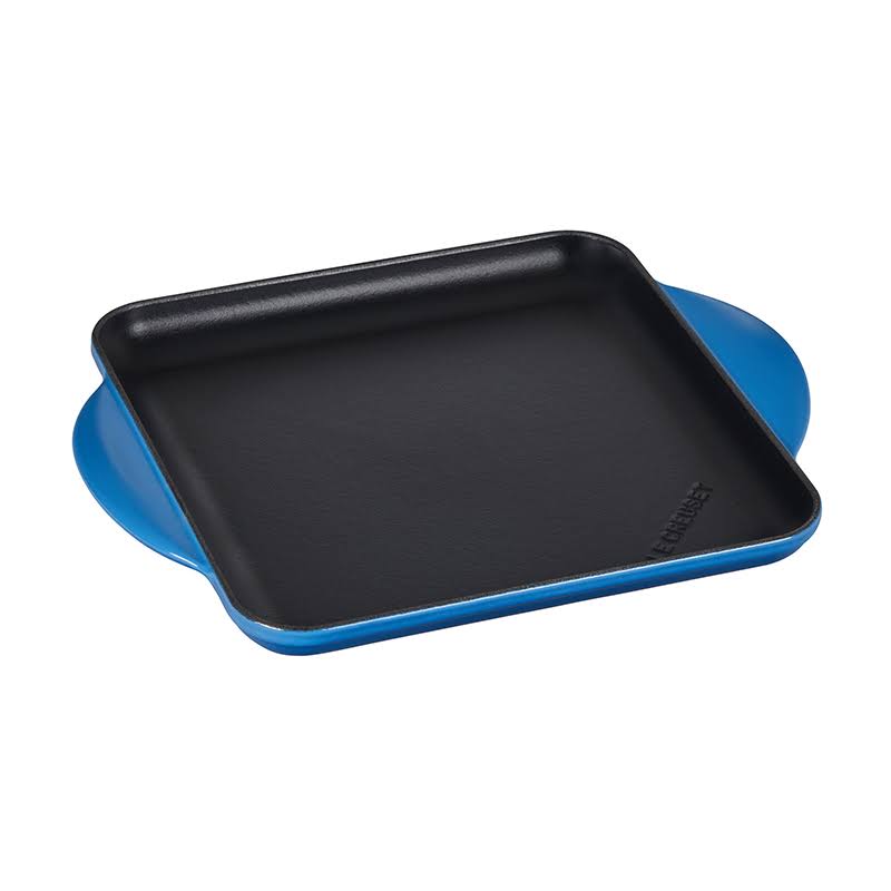 Le Creuset 9.5x22 Square Cast Iron Griddle Pan ,Marseille