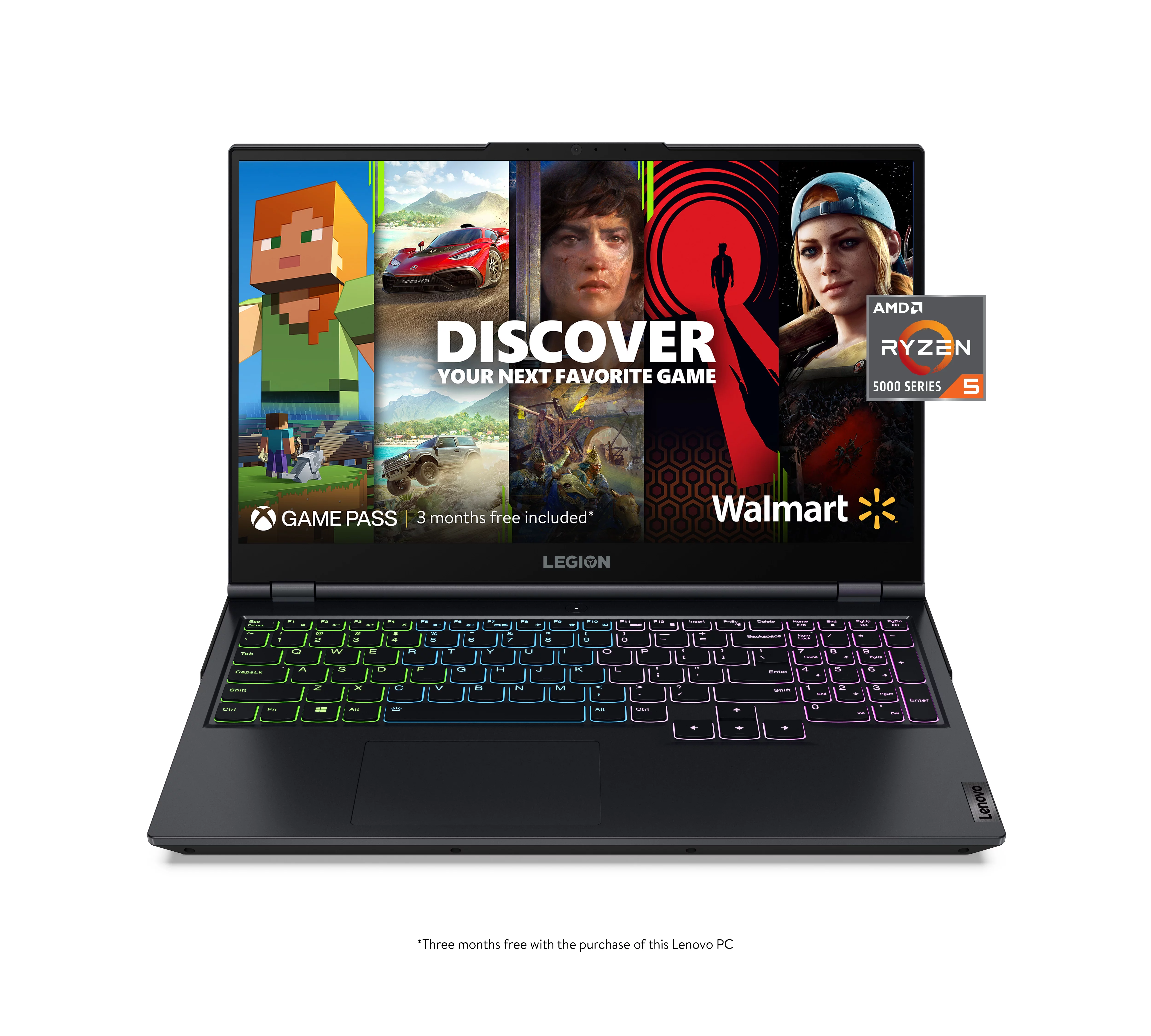 Lenovo Legion 5 15.6", Ryzen 5 5600H, GeForce RTX 3050 Ti, 8GB RAM, 512GB SSD, Phantom Blue, Windows 11 Home, 82JW00Q7US