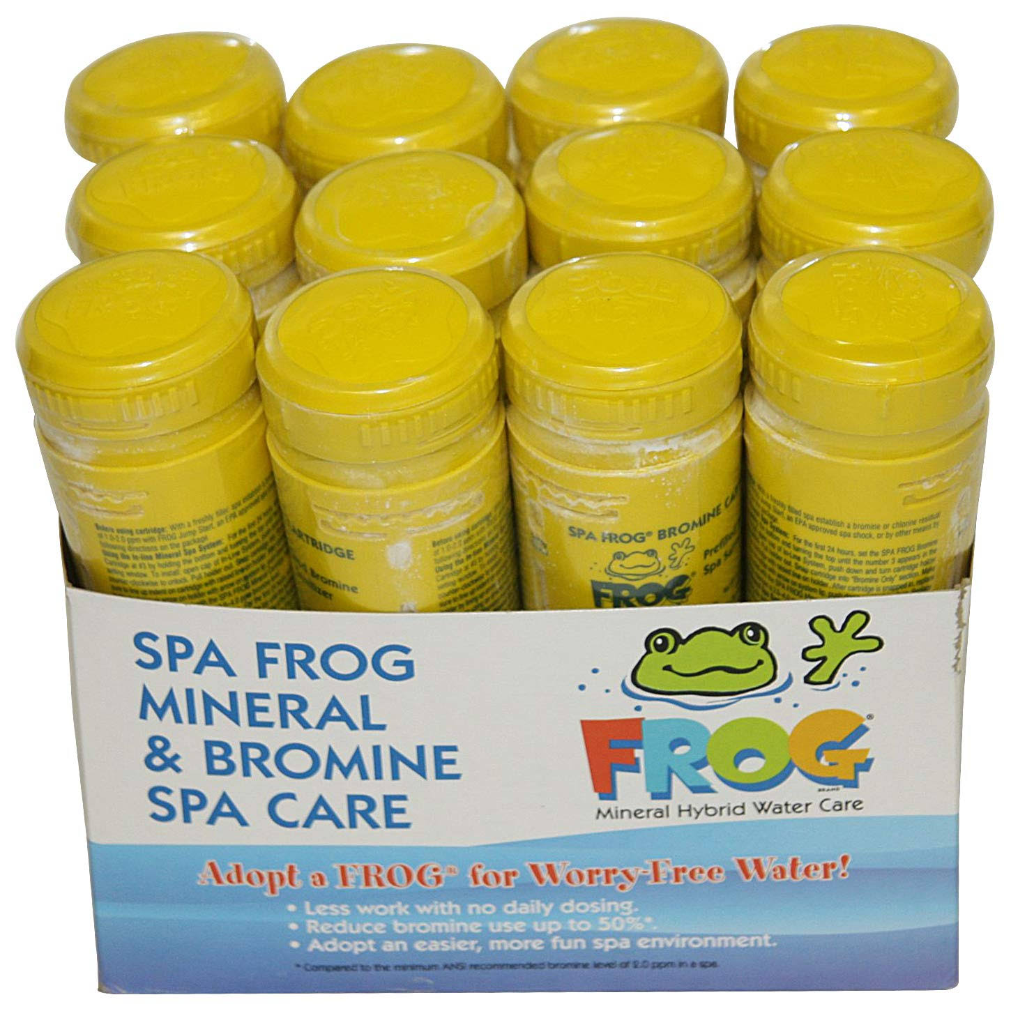 Bromine Cartridge 12 Pack Replacements for Spa Frog Sanitizer