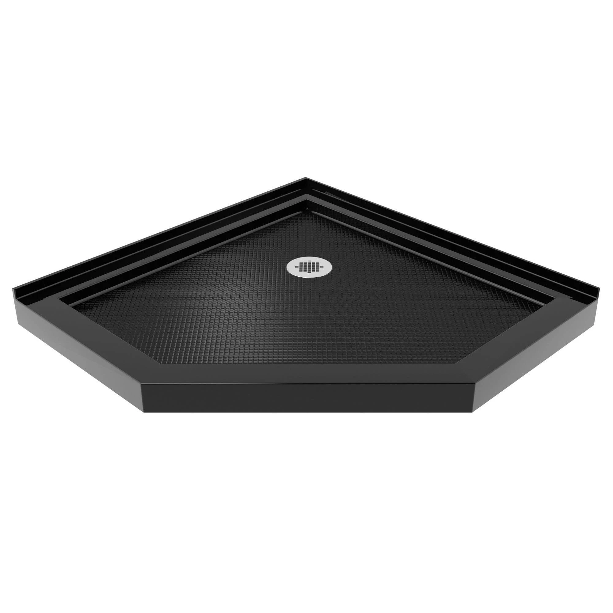 DreamLine DLT-2038380-88 Slimline 38x22D x 38x22W x 2 3/4x22H Corner Drain Neo-Angle Shower Base in Black