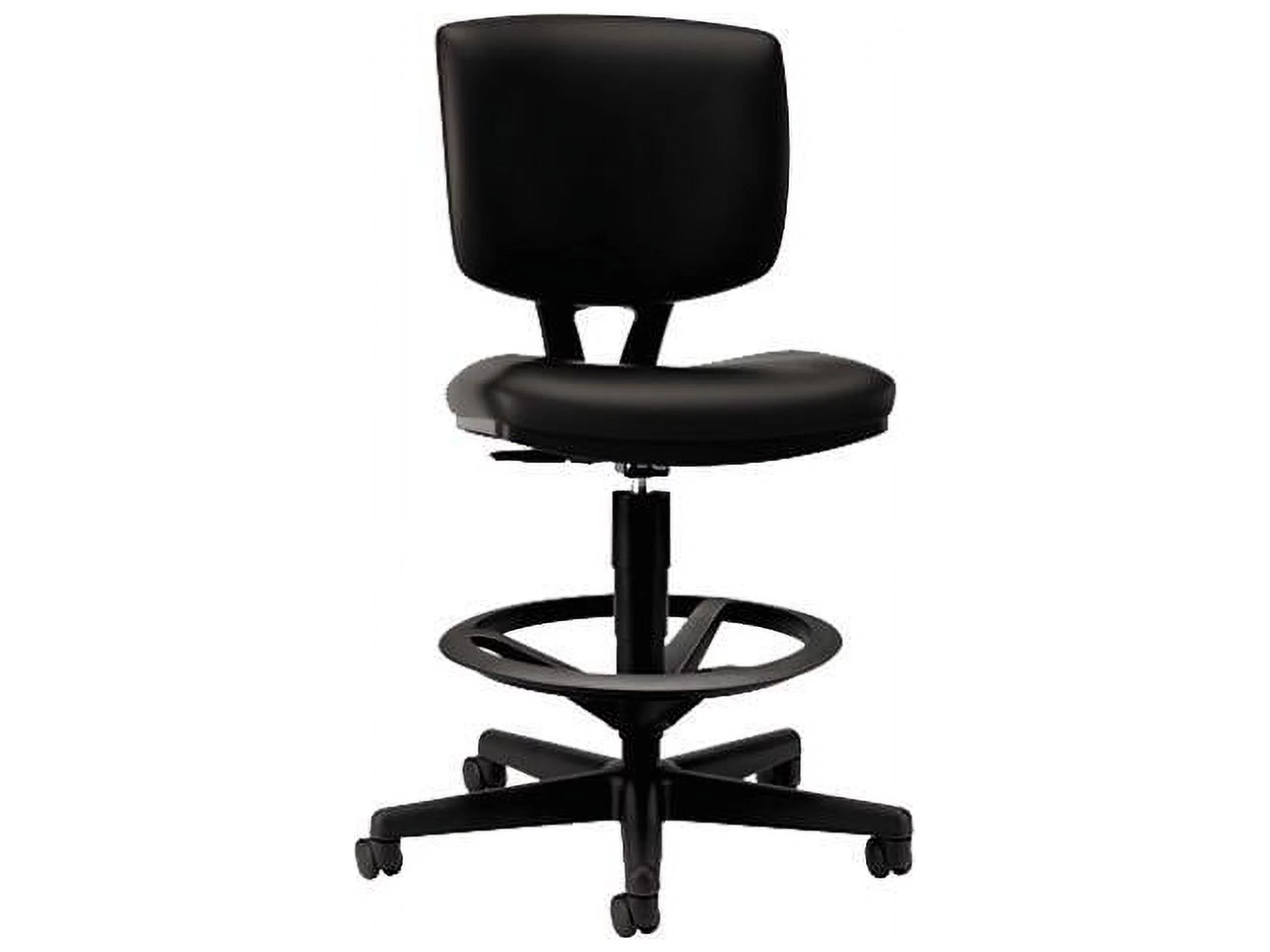 HON H5705.SB11.T Volt Series Adjustable Task Stool, Black Leather