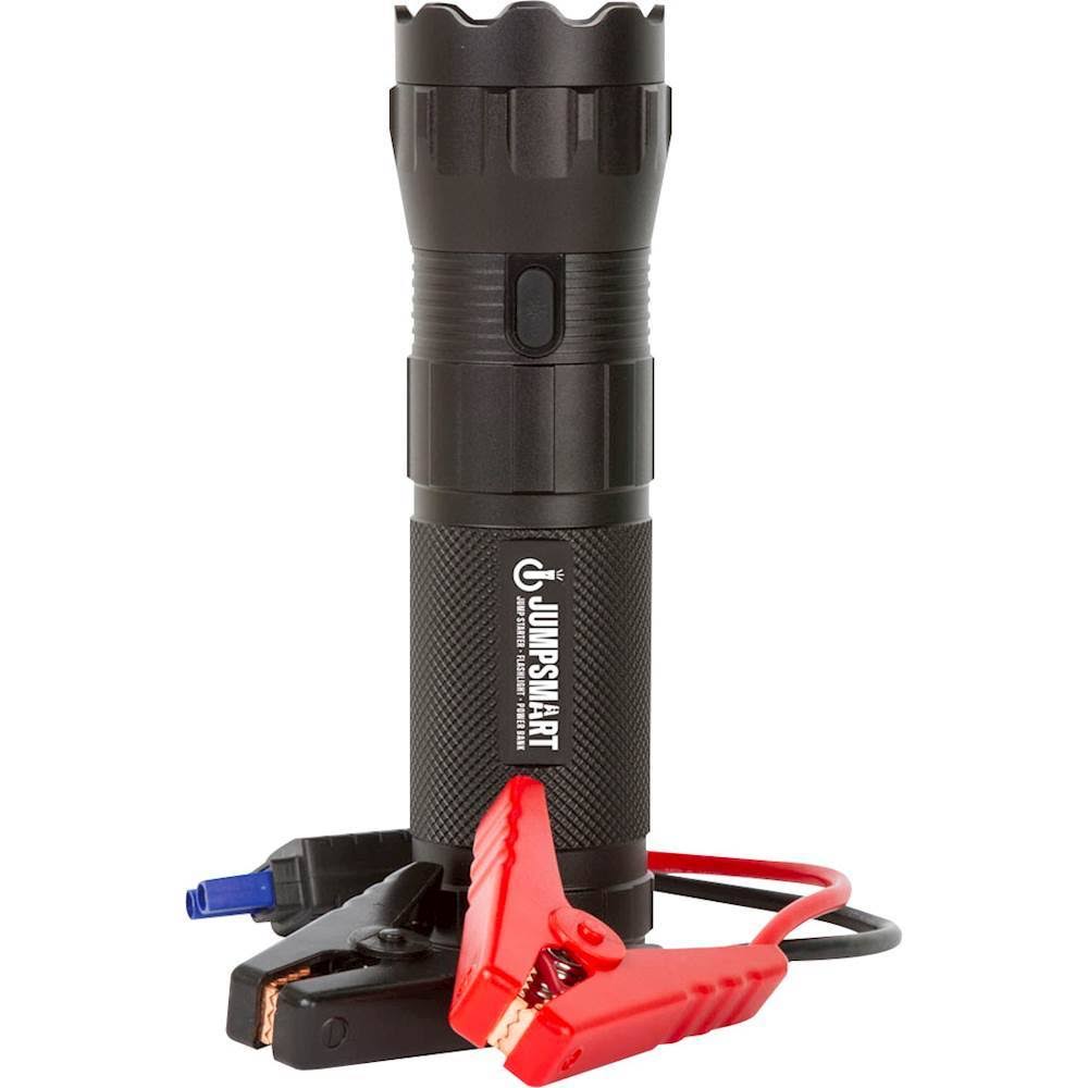 JumpSmart Portable Vehicle Jump Starter/Flashlight/Power Bank with 37000 Mwh - Black - Megean