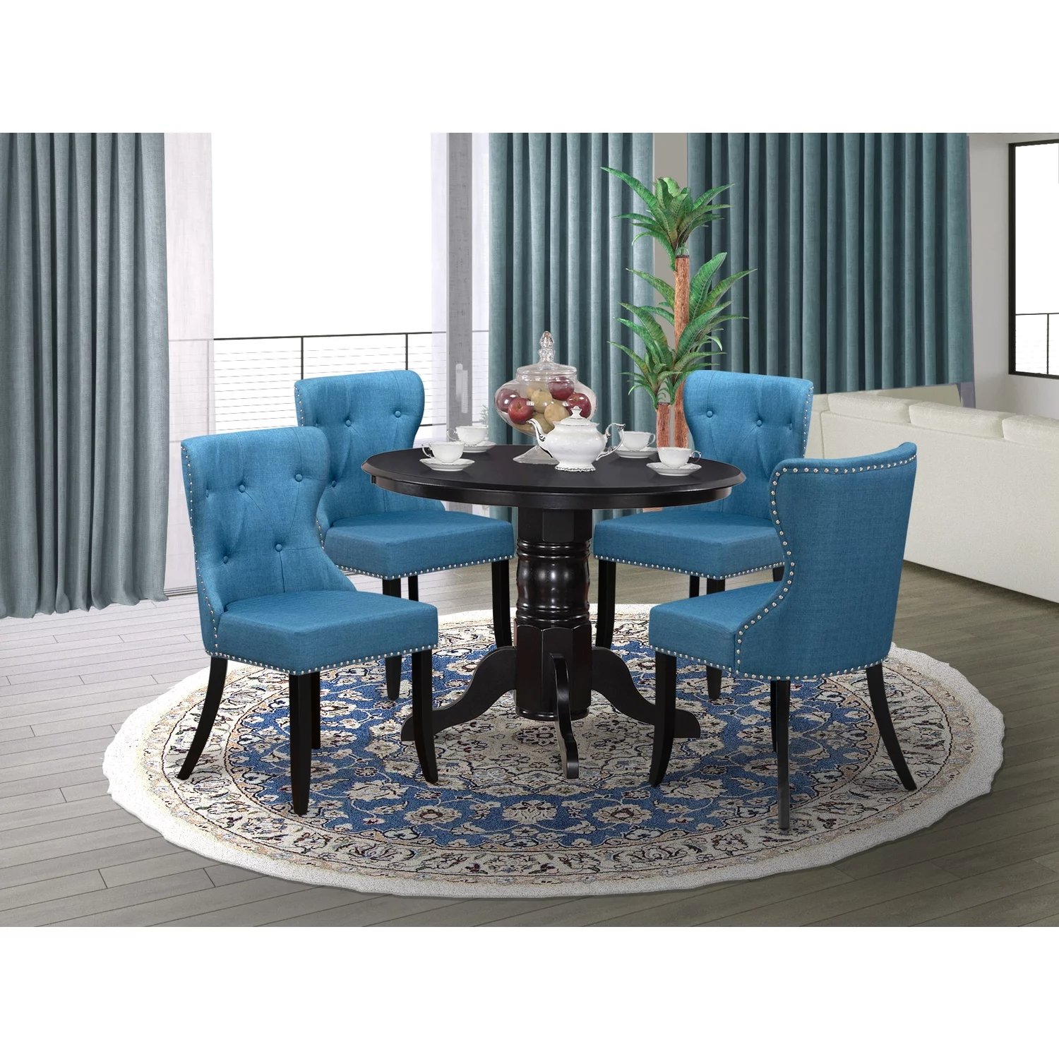 East West Furniture East-West Furniture SHSI5-BLK-21