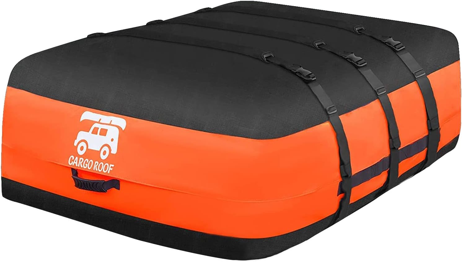 Car Roof Bag, Rooftop Cargo Carrier Bag, 21 Cubic Feet, Made of 100% Waterproof Anti-Tear 900D PVC for All Vehicle with/Without Rack