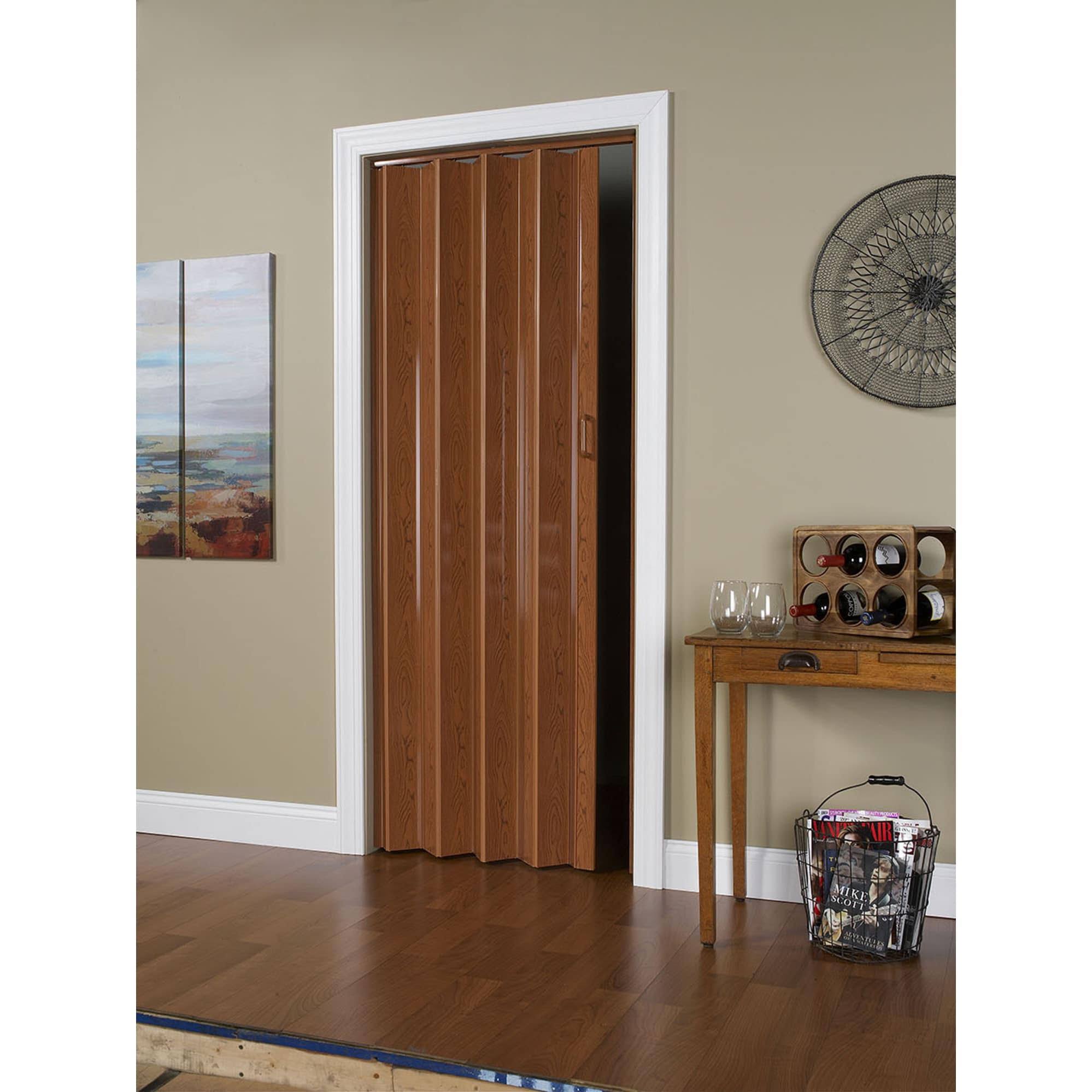 Spectrum 48 inch x 80 inch Folding Door in Pecan Brown