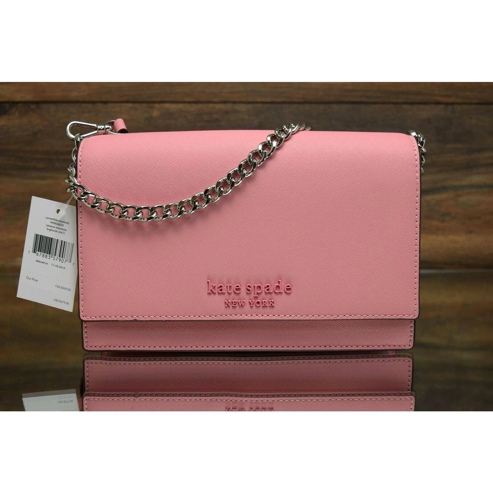 Kate Spade Cameron Monotone Convertible Crossbody, Bright Carnation