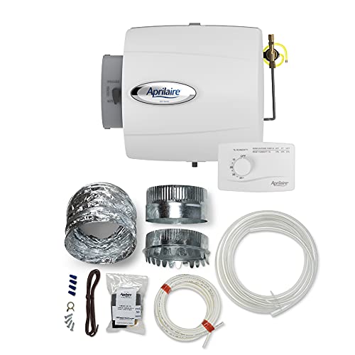 Aprilaire 500M Whole Home Humidifier with Manual Control + Bypass Humidifier Installation Kit, Compact Furnace Humidifier