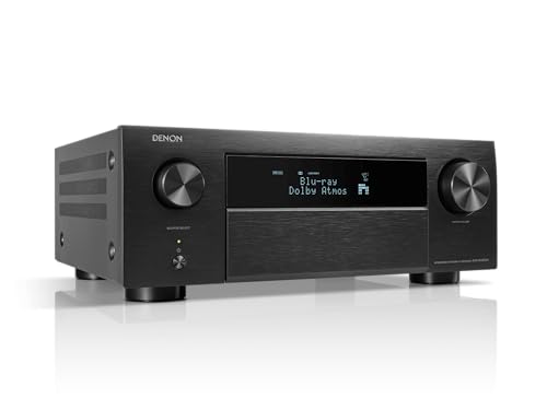 Denon AVR-X3800H 9.4-Ch Receiver - 8K UHD Home Theater AVR (105W X 9) Built-in Bluetooth, Wi-Fi & HEOS Multi-Room Streaming, Dolby Atmos, DTS:X