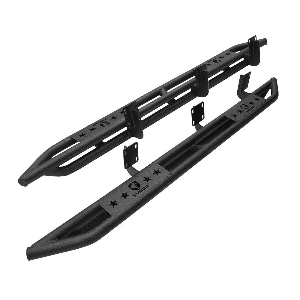 Tyger Auto TG-AM2F20298 Star Armor Kit for 1999-2016 Ford F250/350/450/550 Duty Super Cab Textured Black Side Step Rails | Nerf